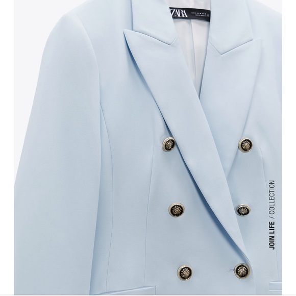 ZARA Double Breasted Balmain Style Blazer - Picture 12 of 16